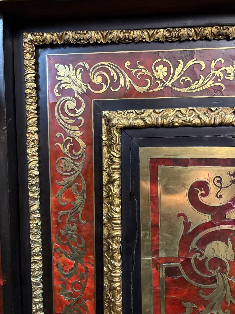 19th-century "boulle" Marquetry Sideboard.-photo-5