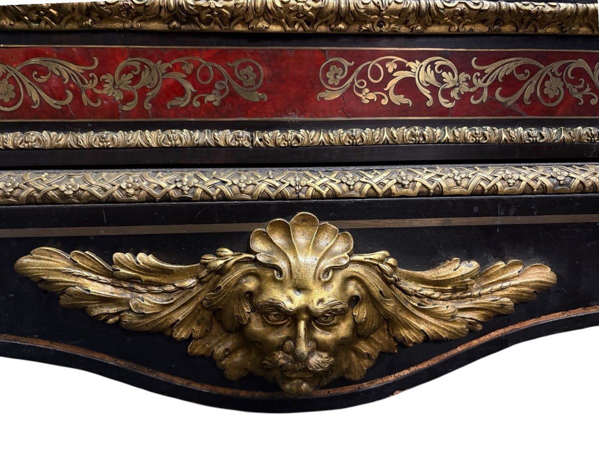 19th-century "boulle" Marquetry Sideboard.-photo-6
