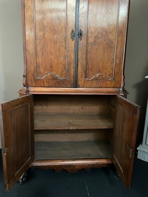 Belle Cabinet à 4 Portes En Noyer, Hollande 18ème.-photo-3