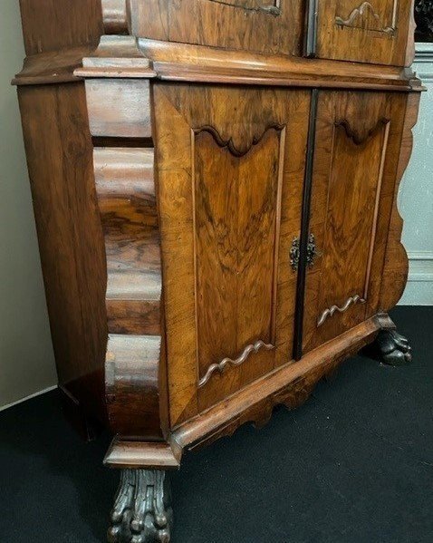 Belle Cabinet à 4 Portes En Noyer, Hollande 18ème.-photo-7