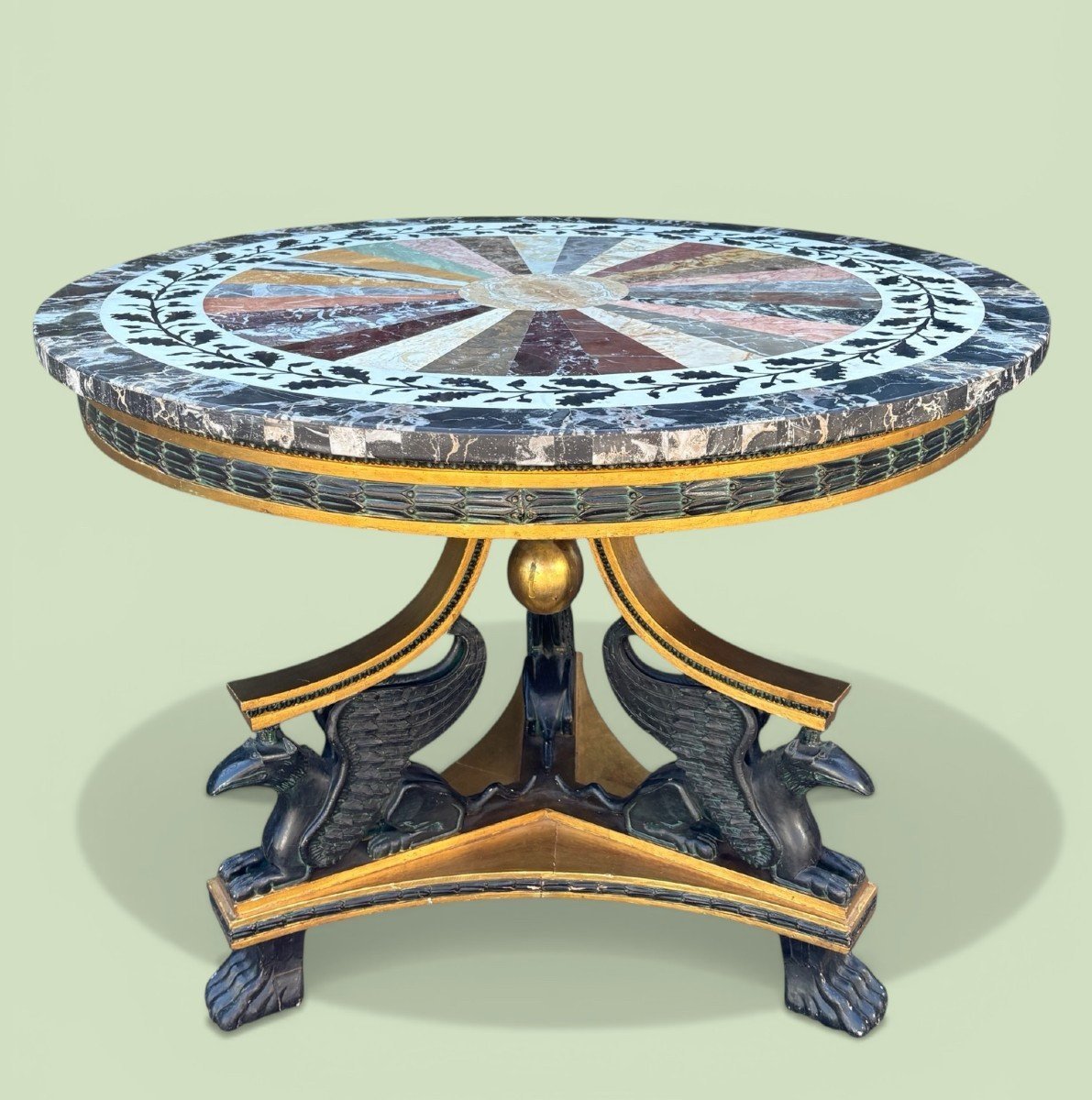 A Lovely Empire-style Pedestal Table, 1830–1840-photo-8