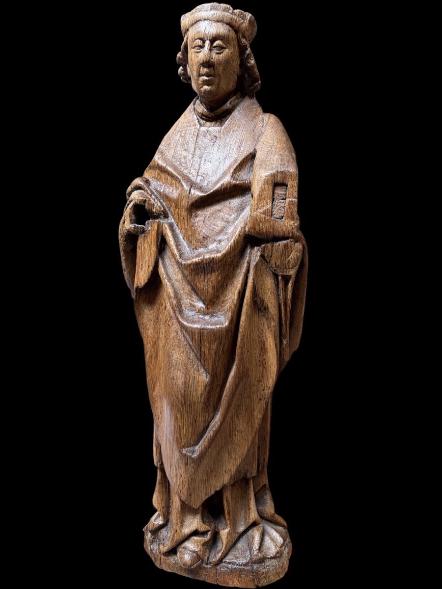 Detail; sculpture de Jan Borreman ,attribuée (dynastie des Borremans) , Bruxelles vers 1480 -photo-3
