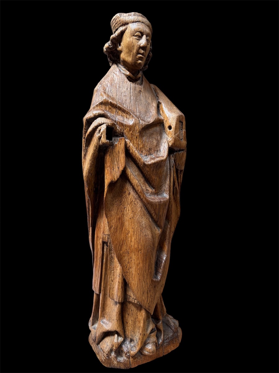 Detail; sculpture de Jan Borreman ,attribuée (dynastie des Borremans) , Bruxelles vers 1480 -photo-1