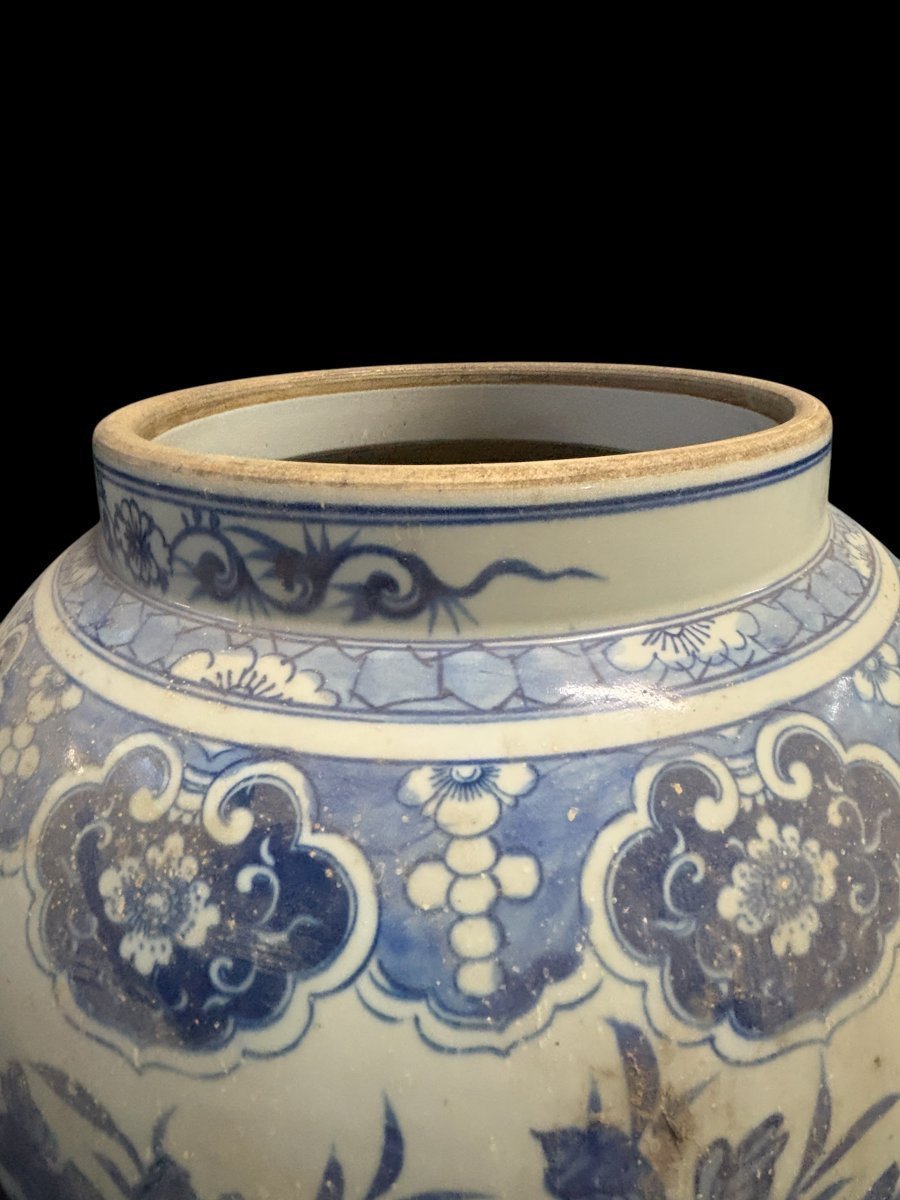 Très grand Potiche en Porcelaine De Chine , Hauteur : 90 Cm-photo-2