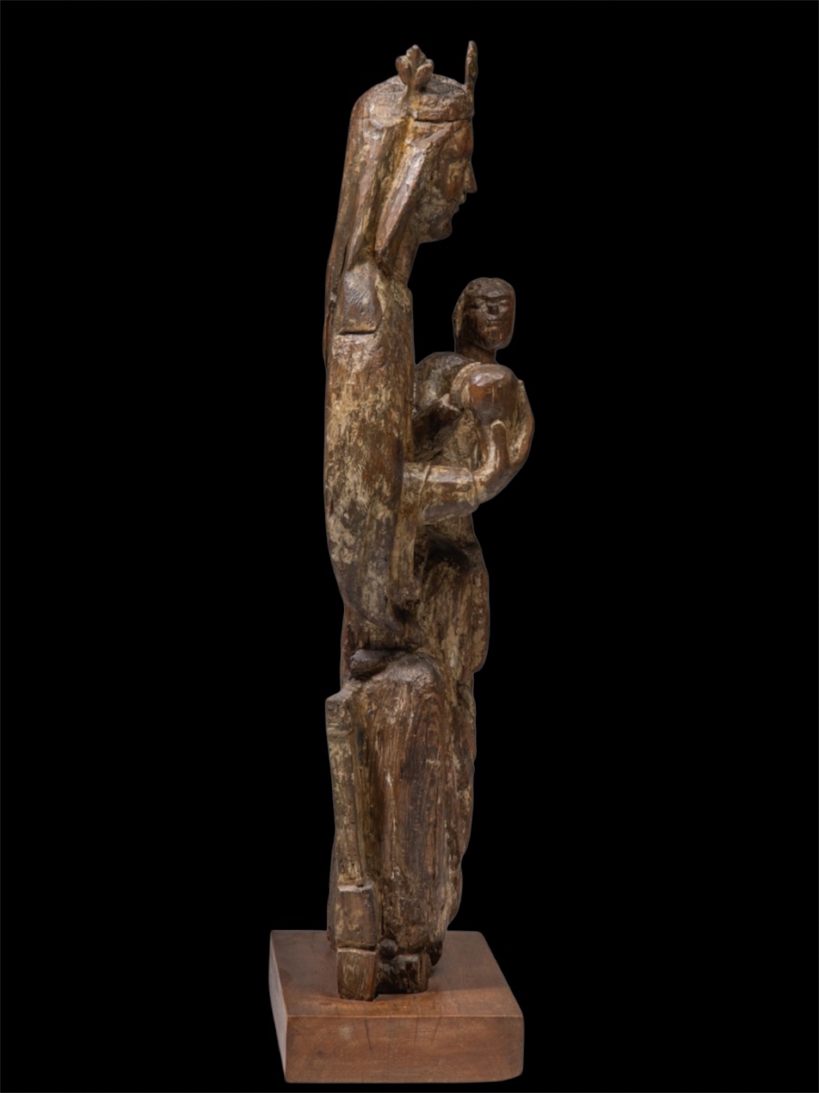 A 14th-century Wooden Sculpture Depicting The “sedes Sapientiae.”-photo-5