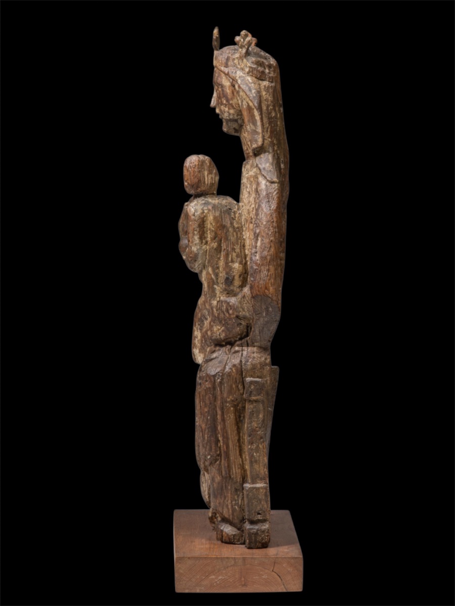 A 14th-century Wooden Sculpture Depicting The “sedes Sapientiae.”-photo-7