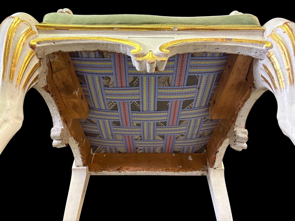 Fauteuil « Animaux mythologiques ailés » de style Empire, XIXe siècle.-photo-8