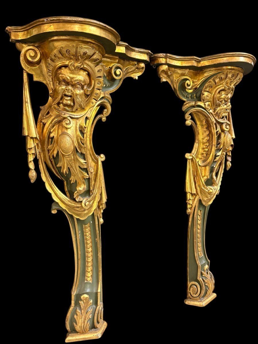 A Pair Of Elegant 18th-century Italian Wall Sconces.-photo-2