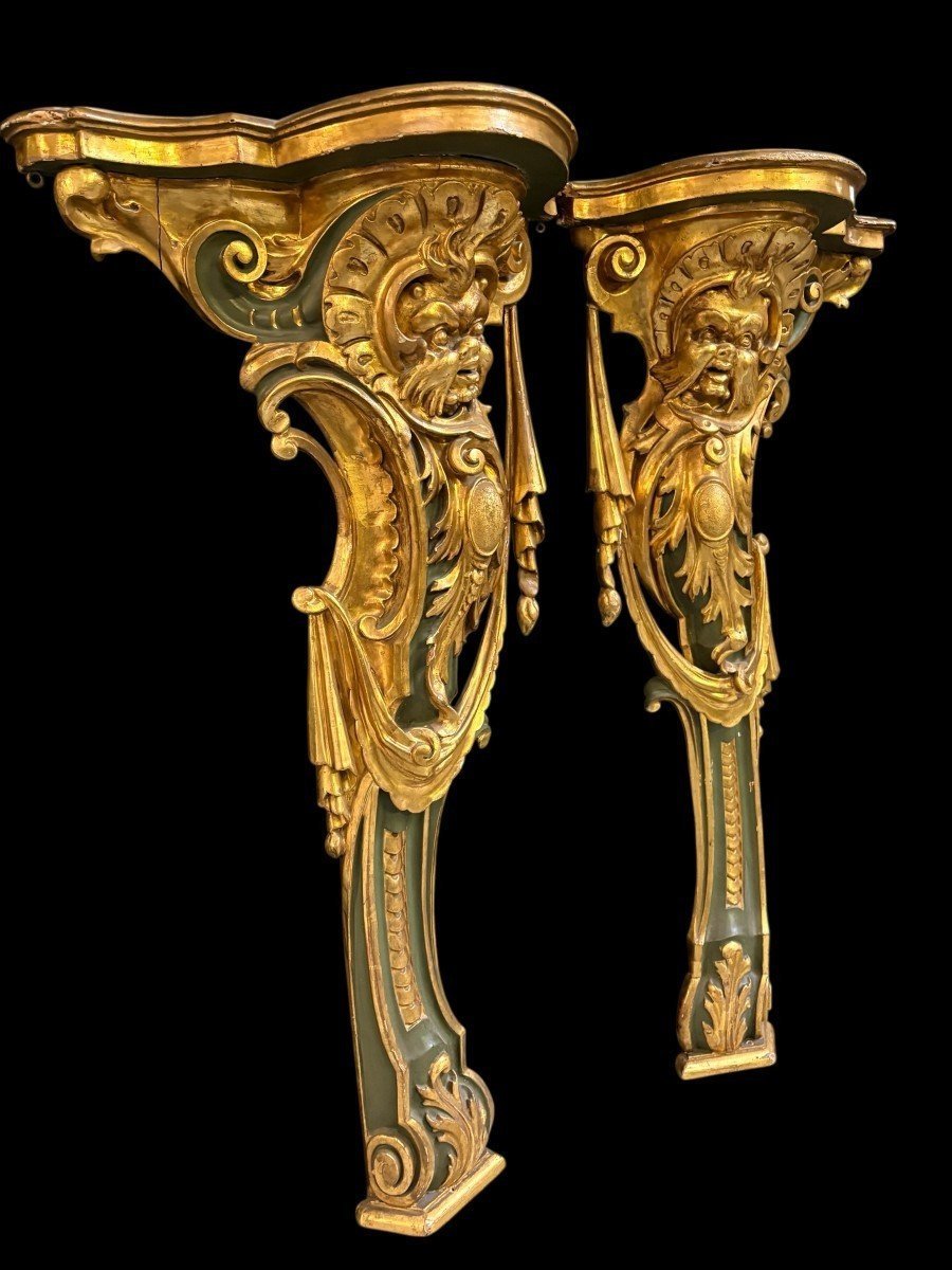 A Pair Of Elegant 18th-century Italian Wall Sconces.-photo-8