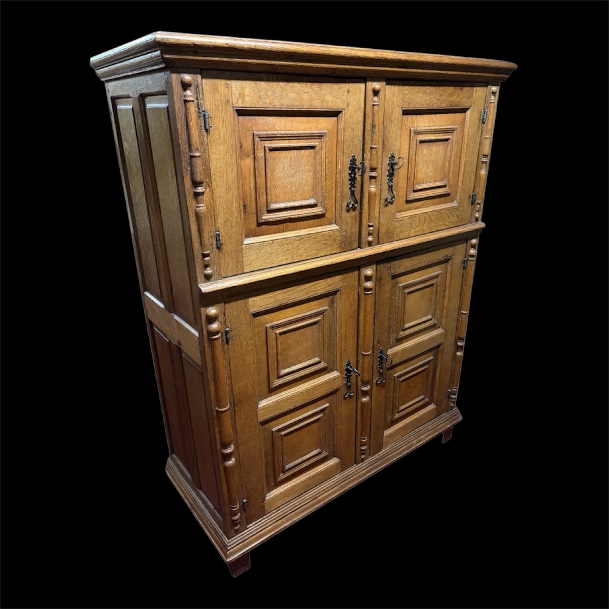 A Four-door Cabinet Made Of Bleached Oak -photo-4