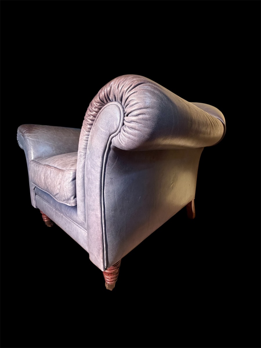 Grand fauteuil en cuir très confortable -photo-4