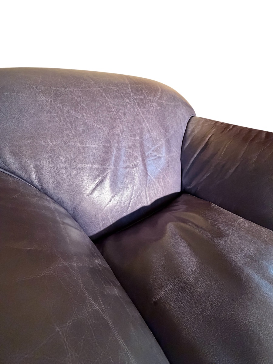 Grand fauteuil en cuir très confortable -photo-4