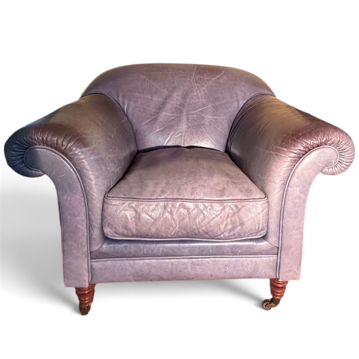 Grand fauteuil en cuir très confortable 