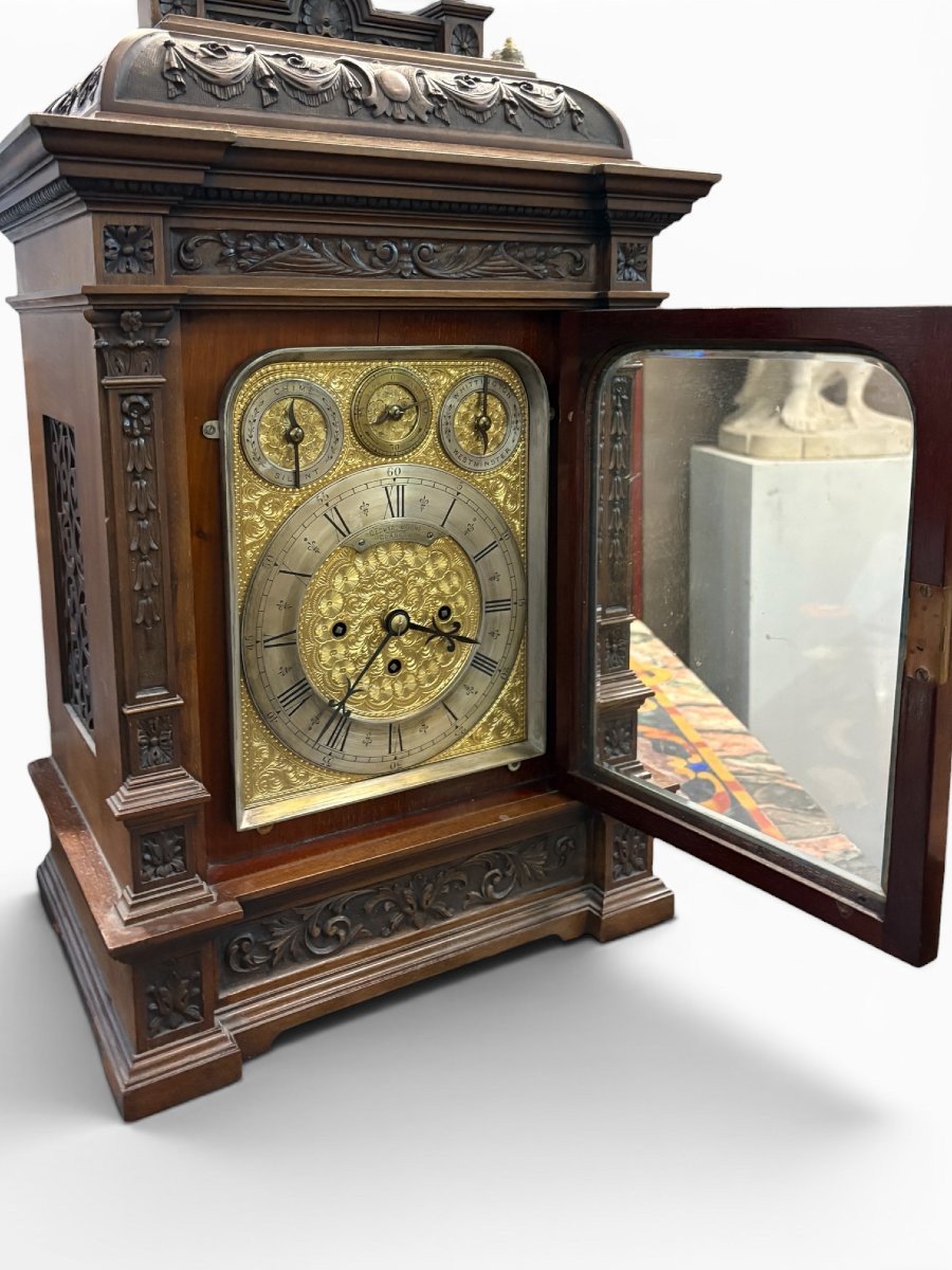 "8-bell" Clascow Bracket Clock, 19th Century.-photo-3