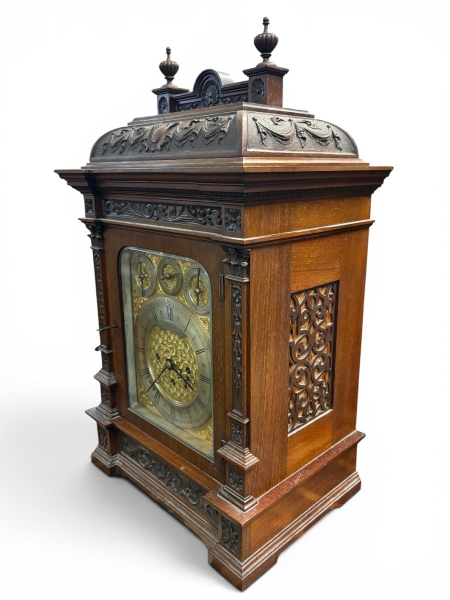 "8-bell" Clascow Bracket Clock, 19th Century.-photo-4