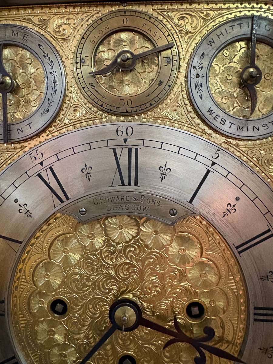 "8-bell" Clascow Bracket Clock, 19th Century.-photo-2