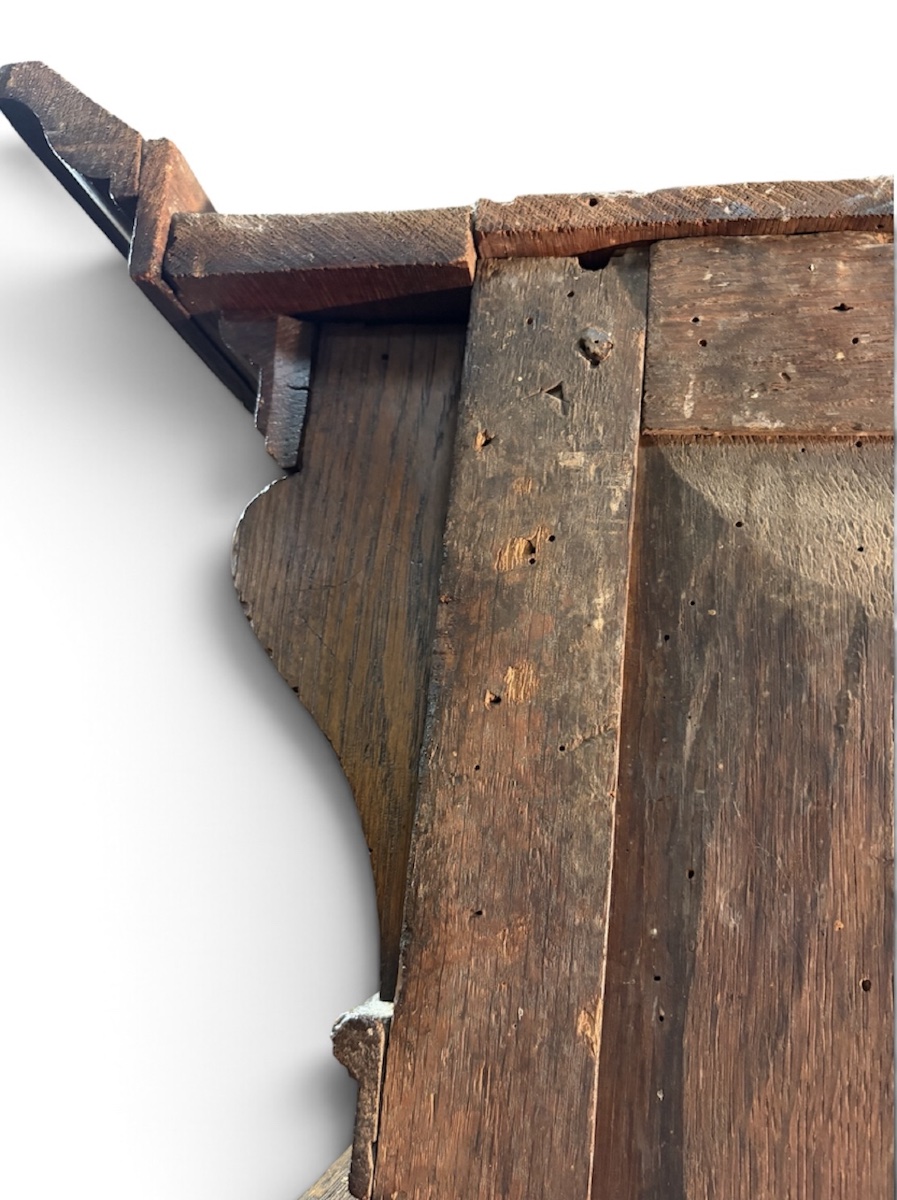 A 17th-century Five-door Oak Cabinet -photo-3