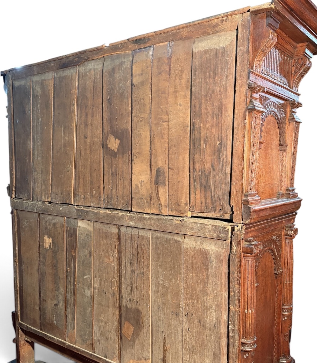 A 17th-century Five-door Oak Cabinet -photo-8