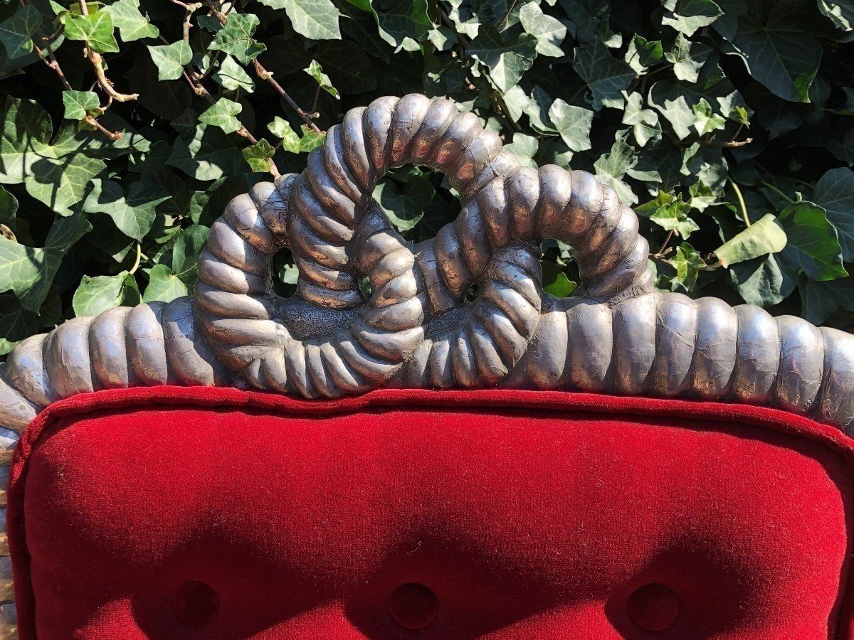 Rare Paire De Grands Fauteuils " Cordes " Fin 19ème.-photo-1