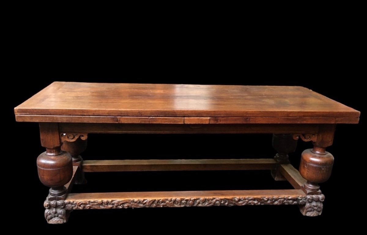 Un très grande table à chêne, longueur 400 cm extension.-photo-3