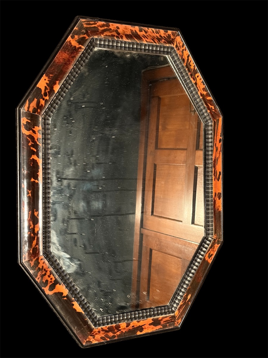 Tortoiseshell Mirror/frame, Circa 1920 -photo-3