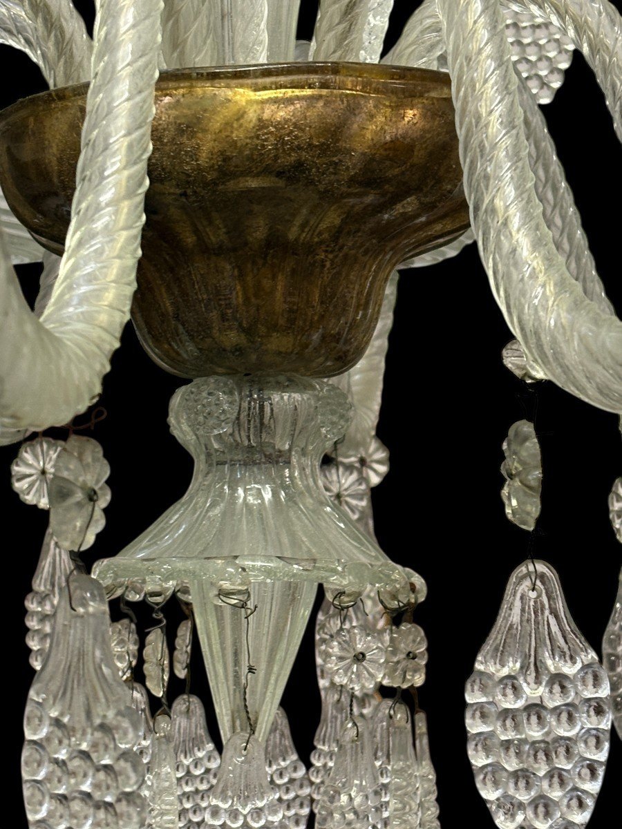Grand lustre Liégeois à 8 bras, XIXe siècle (112 cm).-photo-5