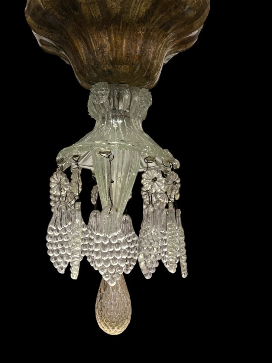 Grand lustre Liégeois à 8 bras, XIXe siècle (112 cm).-photo-7