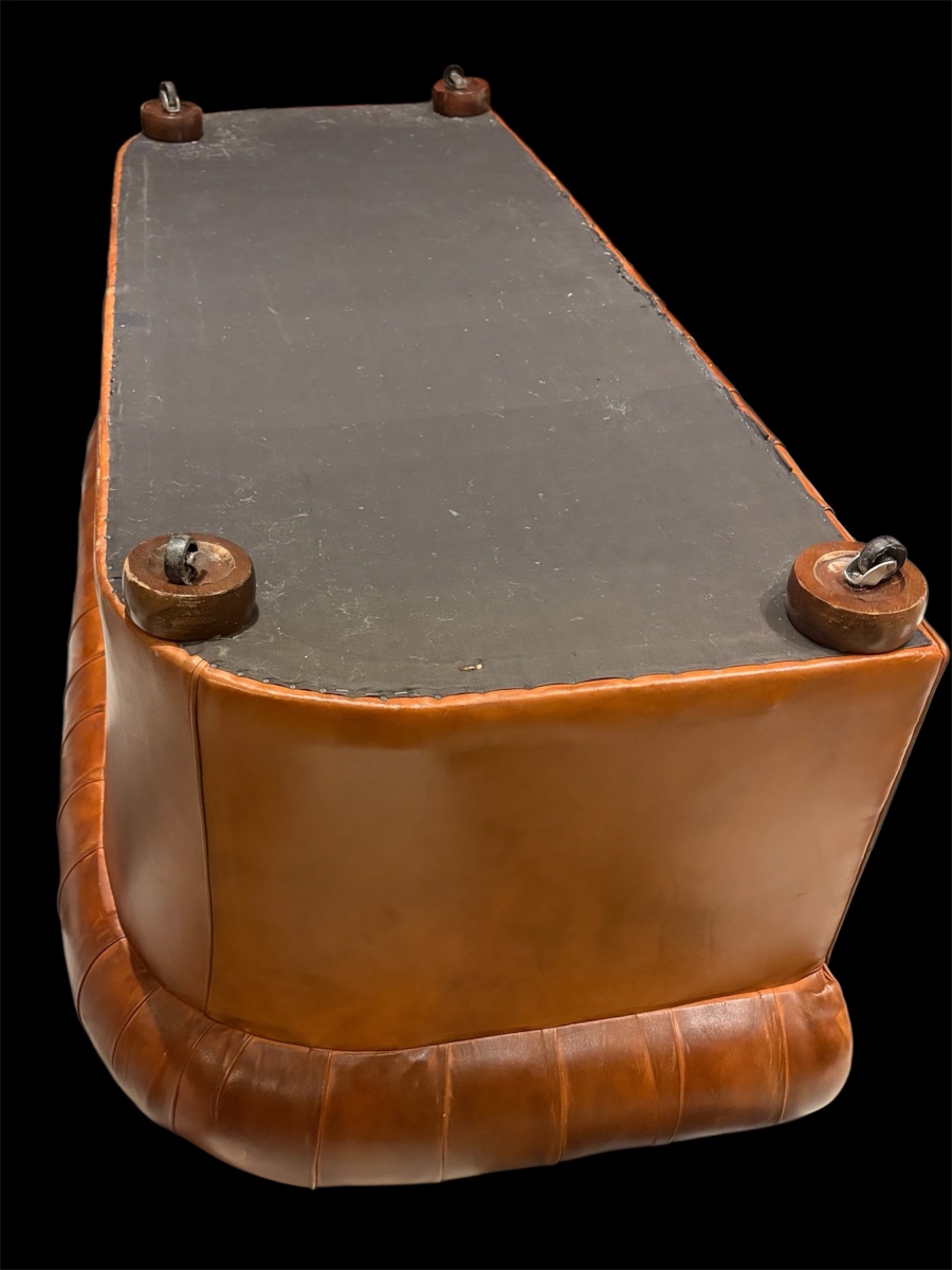 Three-seater Chesterfield Sofa; Width 202 Cm -photo-3