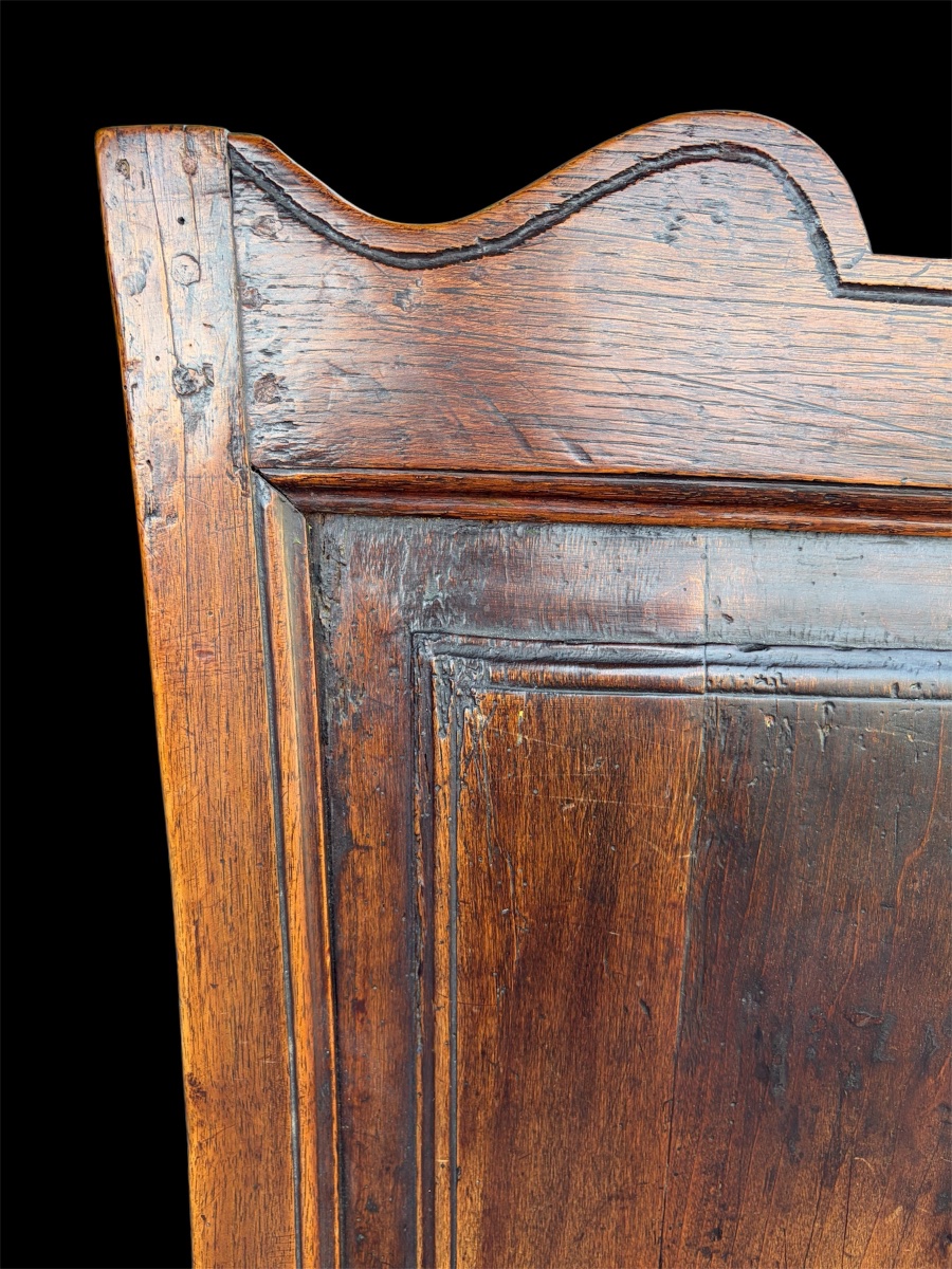 A Rustic, Characterful Armchair Made Of Oak -photo-4