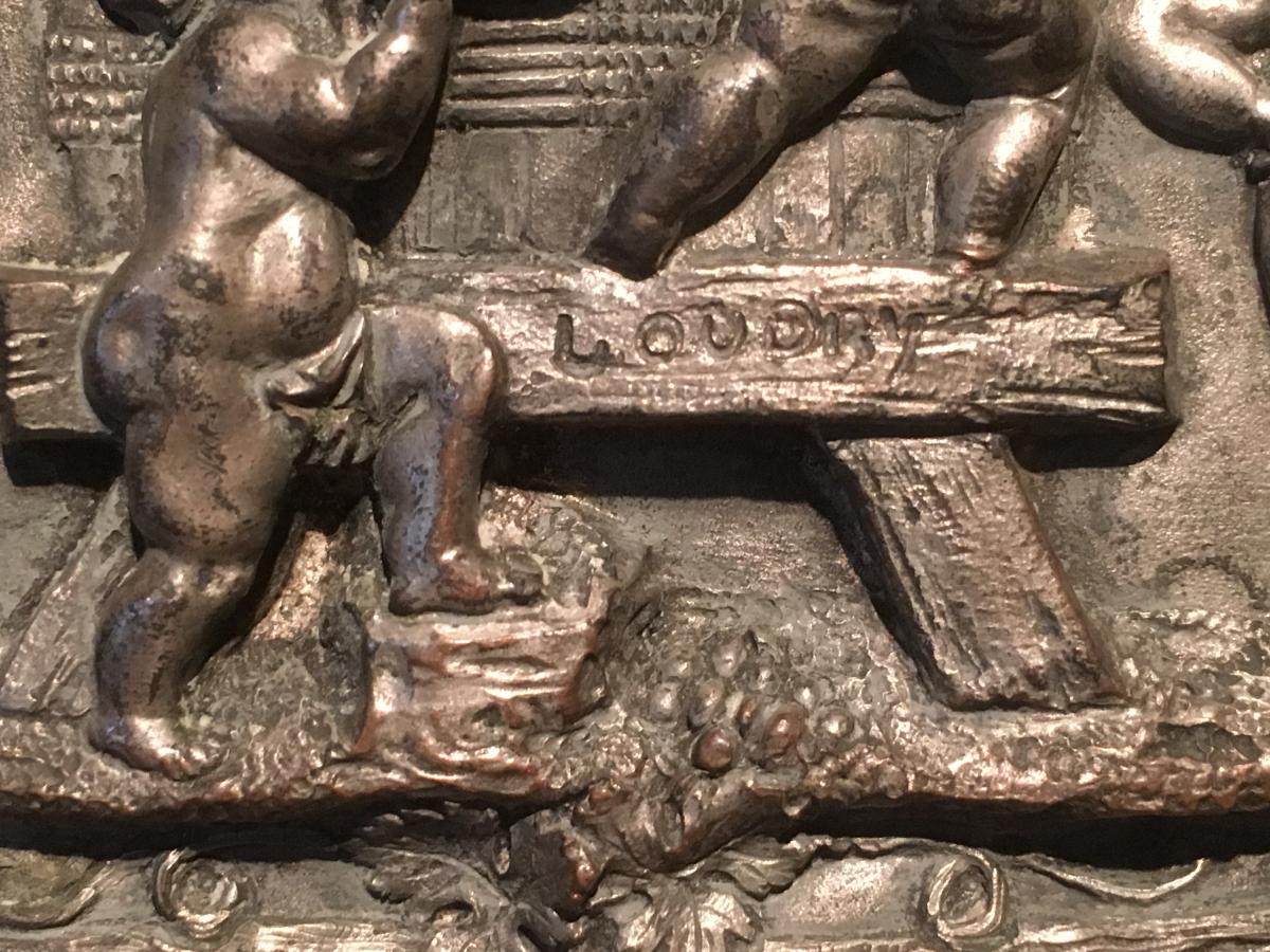 Box / Cigar Box In Silver Metal 19thc.-photo-3