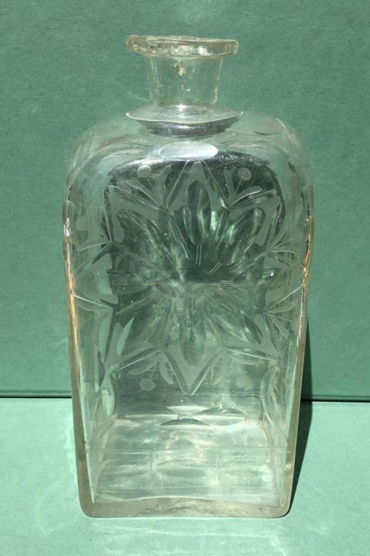 Glass Bottle 18th Century Height: 19.3 Cm-photo-4