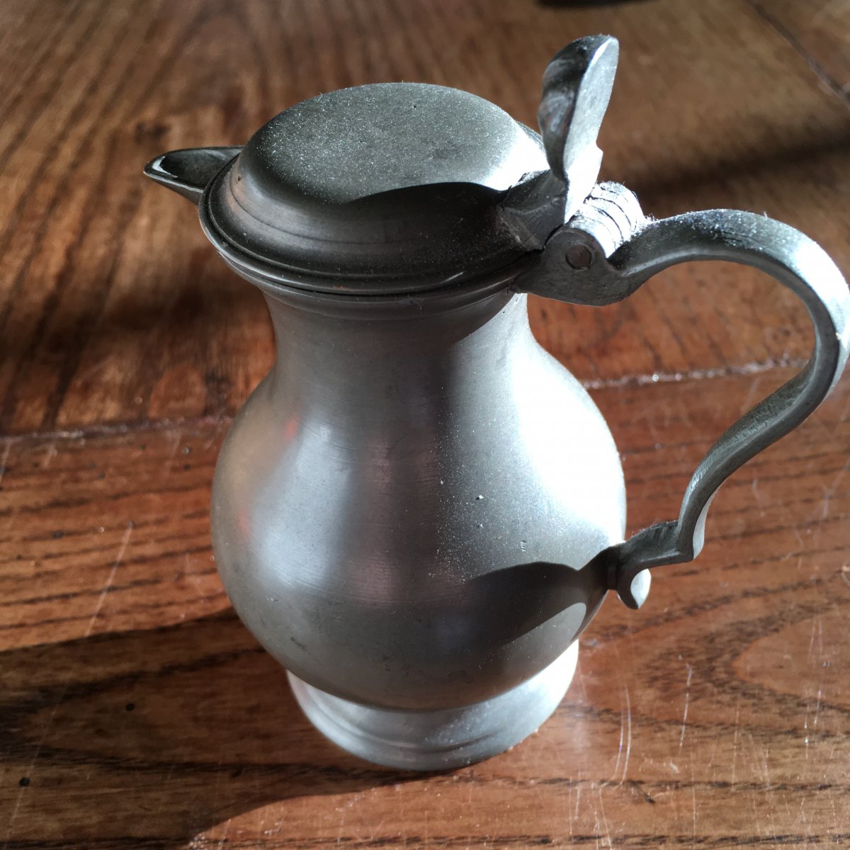 Miniature Pewter Wine Pitcher, Height 11.7 Cm-photo-2