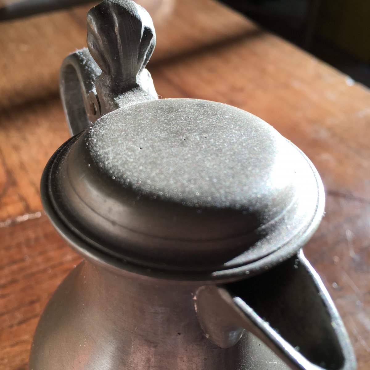 Miniature Pewter Wine Pitcher, Height 11.7 Cm-photo-6