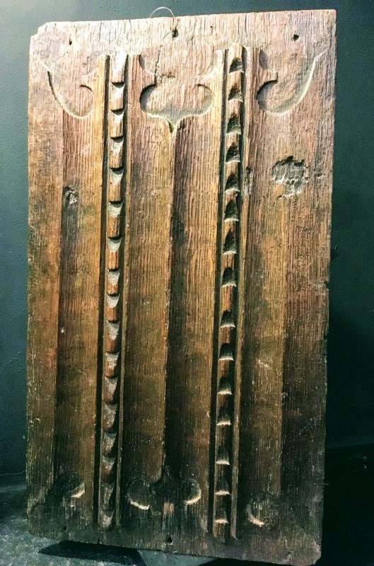 Wooden Panel, Gothic 16th Century.-photo-3