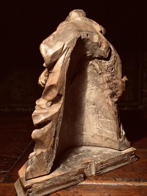 Piëta : Sculpture En Bois Vers 1700-photo-4