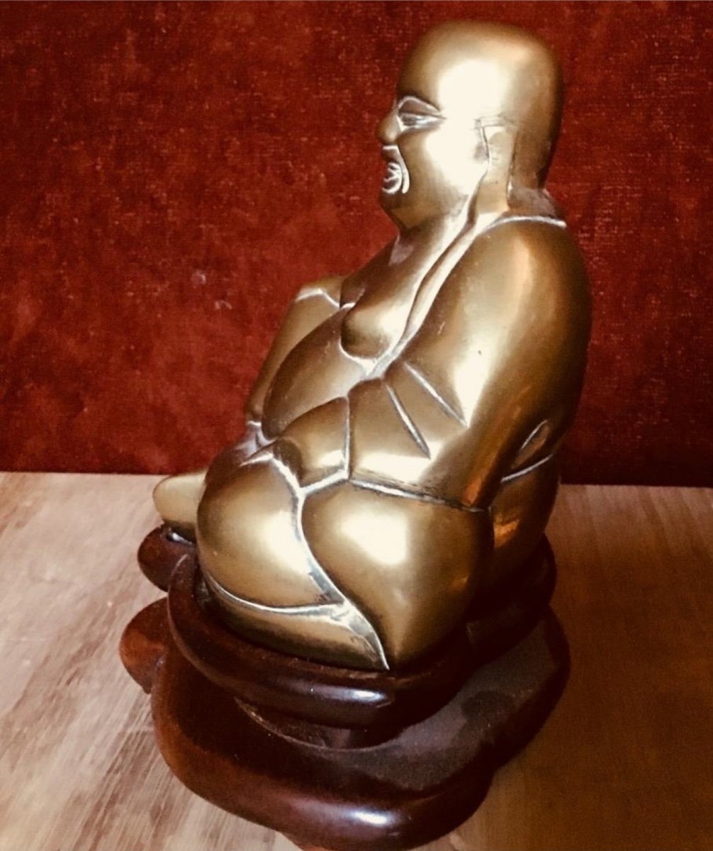 19th Century Bronze Buddha Height 19 Cm.-photo-2