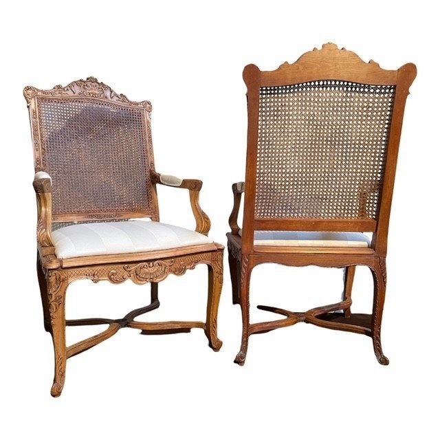 Pair Of 19thc Regency Style Armchairs.-photo-4
