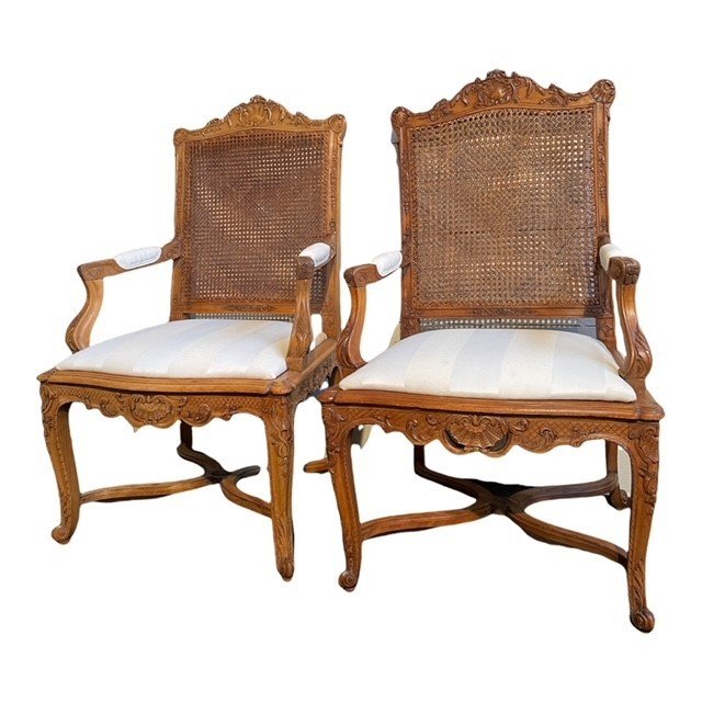 Pair Of 19thc Regency Style Armchairs.