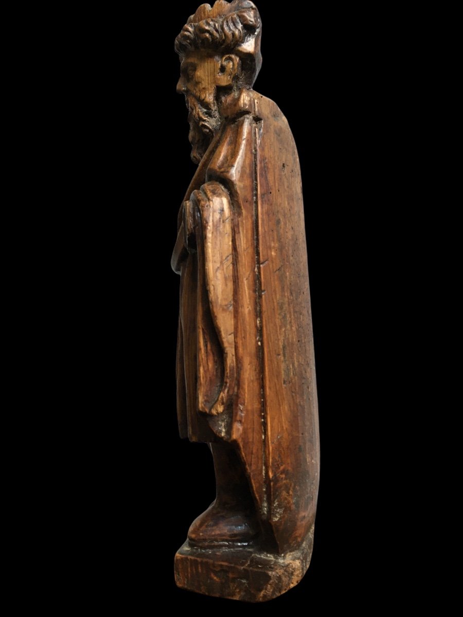 King Statue In Carved Wood Around 1700-photo-7