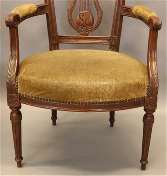 Paire De Fauteuils Louis XVI 18ème.-photo-4