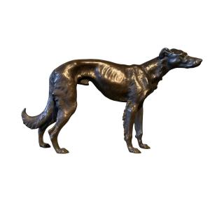 Bronze Greyhound From The 1930s Width 40cm 