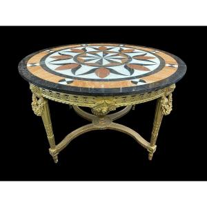 Large Louis XVI Style, Gilt Wooden Center Table 19thc.