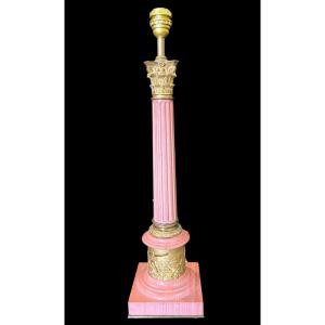 Marble And Bronze Lamp Base, Circa 1900