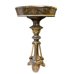 Jardinière décorative en bois peint, style Empire 19ème.