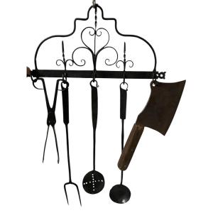 Porte cuillères en fer forgé 18e/19e siècle 