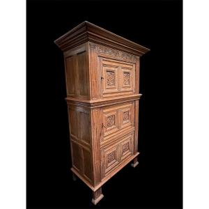 Armoire Renaissance à trois portes, Flandre XVIIe siècle