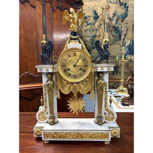 Large Empire-style Floor Clock (64.5 Cm), 19th Century