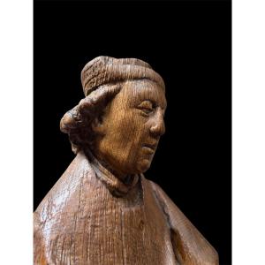 Detail; sculpture de Jan Borreman ,attribuée (dynastie des Borremans) , Bruxelles vers 1480