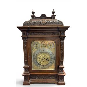 "8-bell" Clascow Bracket Clock, 19th Century.