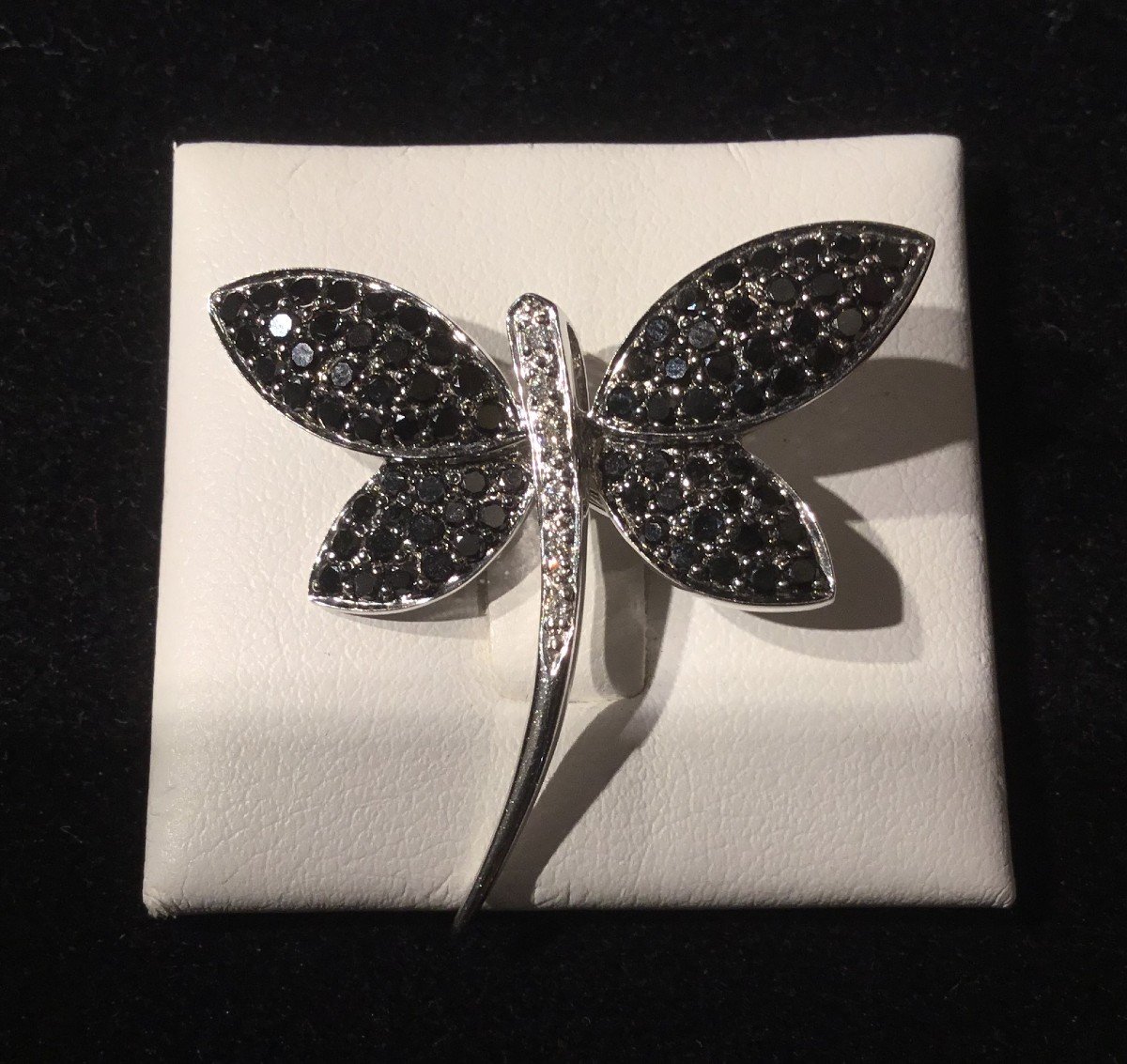 Broche - Pendentif papillon, or et diamants-photo-2